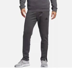 NEW Adidas Mens L Gray Jogger Sweatpants Polyester Athletic Pants